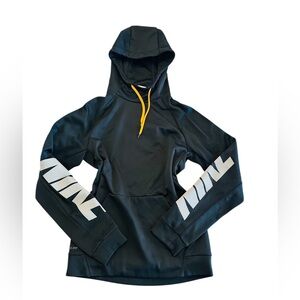 Nike Black Hoodie with White Sleeve Logo Mens Small